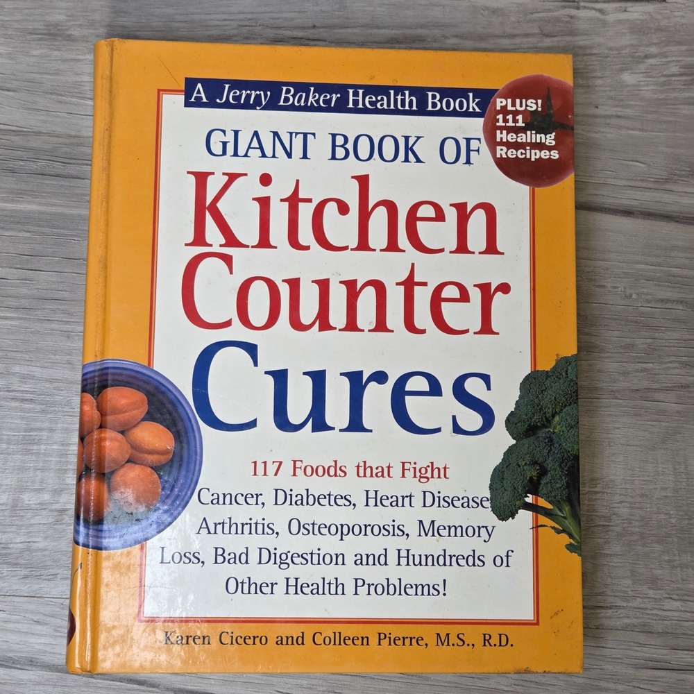 Giant Book of Kitchen Counter Cures Jerry Baker 2001 Natural Remedies Hardcover